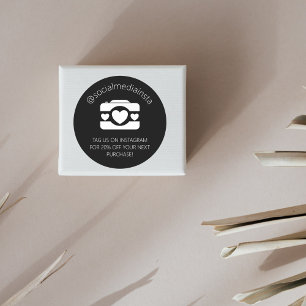 Tag Us On Instagram For Discount Product Sticker