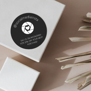 Tag Us On Instagram For Discount Product Sticker