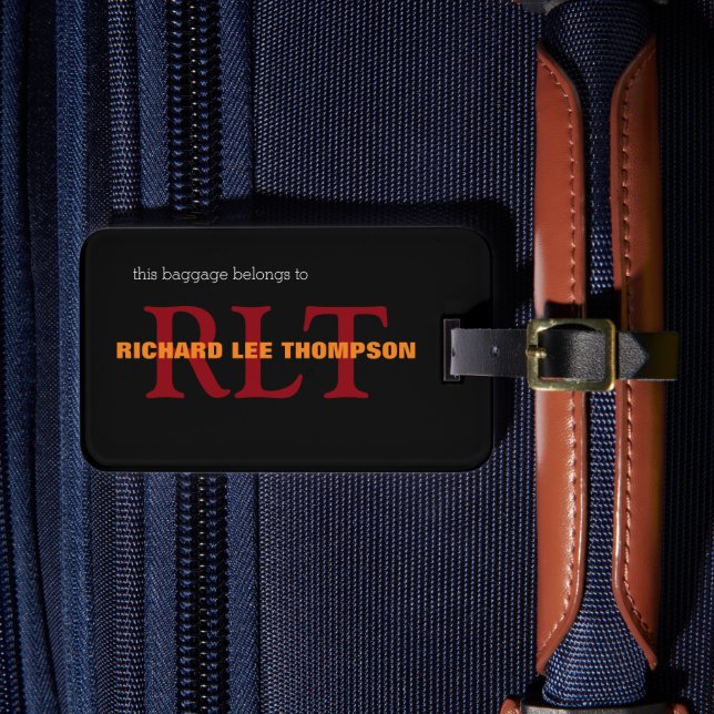 Tag your Travel Luggage - Monogram (Front Insitu 4)