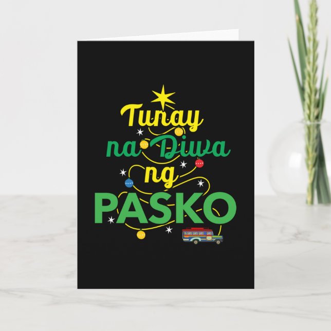 Tagalog Philippines Spirit of Christmas Card (Front)