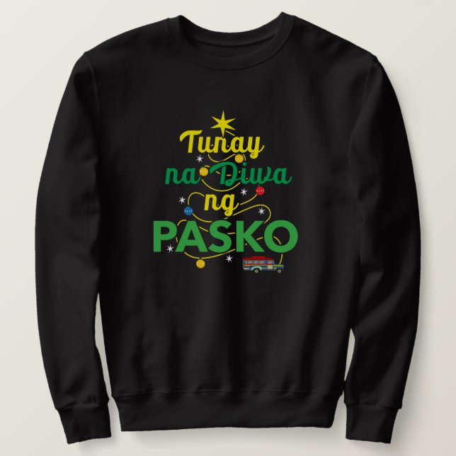 Tagalog Philippines Spirit of Christmas Sweatshirt (Design Front)