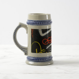 tagged beer stein