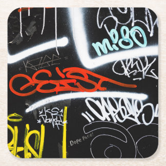 tagged square paper coaster