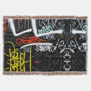 tagged throw blanket
