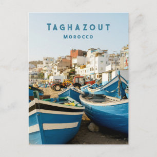 Taghazout Morocco Coastal Village Postcard