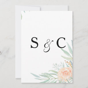 Tags. Peach cream. Wedding stationary Card