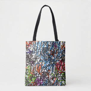 tags seamless pattern. Graffiti background.art,pat Tote Bag