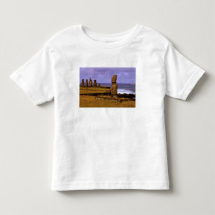 Tahai Platform Moai Statue Abstracts Easter Toddler T-Shirt