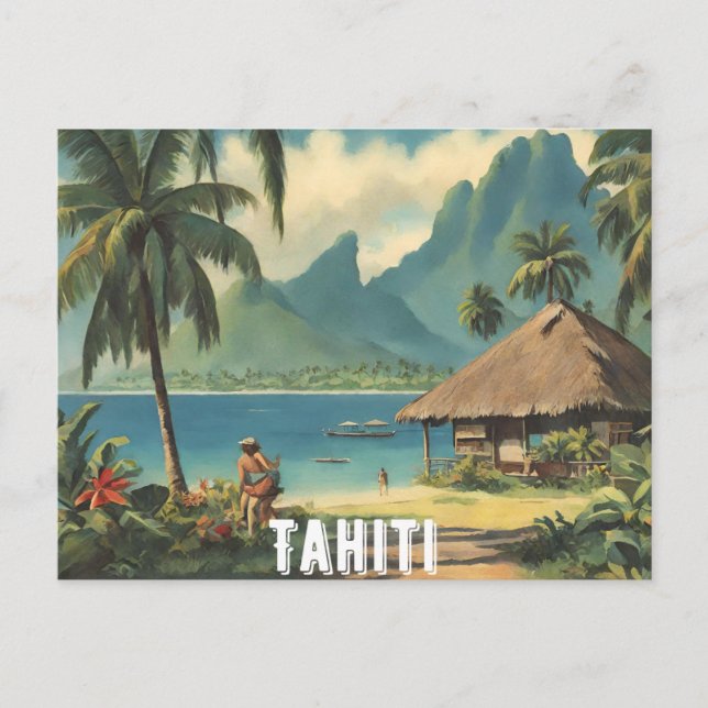 Tahiti (2) postcard (Front)