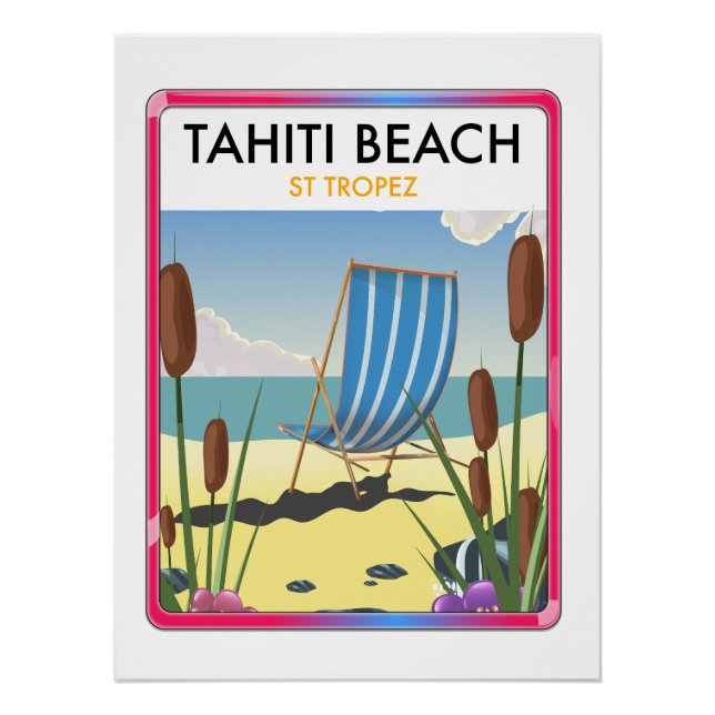 Tahiti beach st tropez poster (Front)