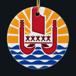 TAHITI* Christmas Ornament<br><div class="desc">Whether you use this Tahiti Christmas ornament as a record of trip, or give it as a gift to a friend or family member, this ornament will be a hit by bringing a little international flair to Christmas. The ornament may be customised: style, colours, wording, etc. For more items like...</div>