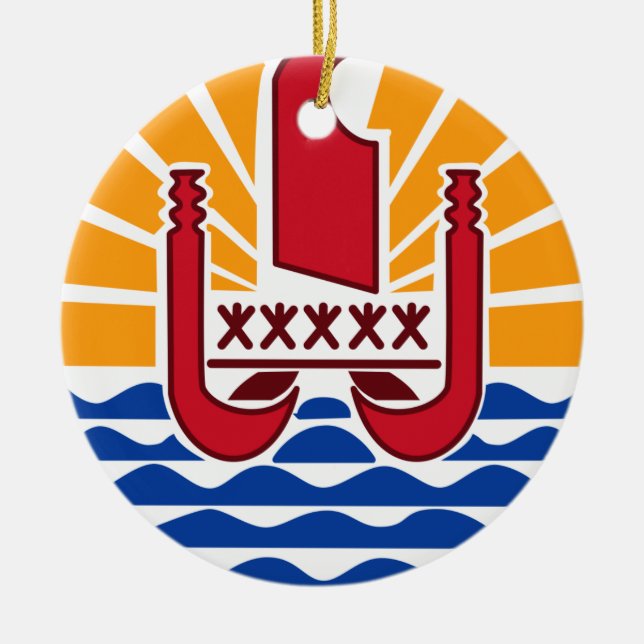 TAHITI* Christmas Ornament (Front)