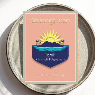 Tahiti French Polynesia vacation Postcard