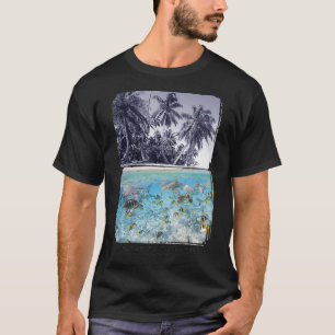 Tahiti Gorgeous Beaches and Sea Retro Photography T-Shirt