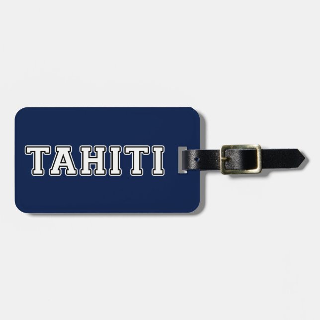 Tahiti Luggage Tag (Front Horizontal)