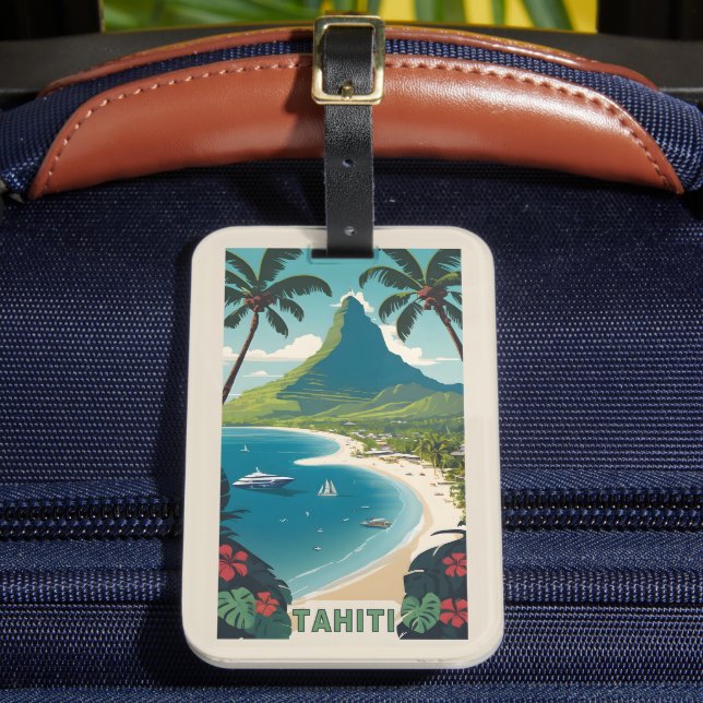 Tahiti Luggage Tag (Front Insitu 2)