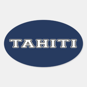 Tahiti Oval Sticker