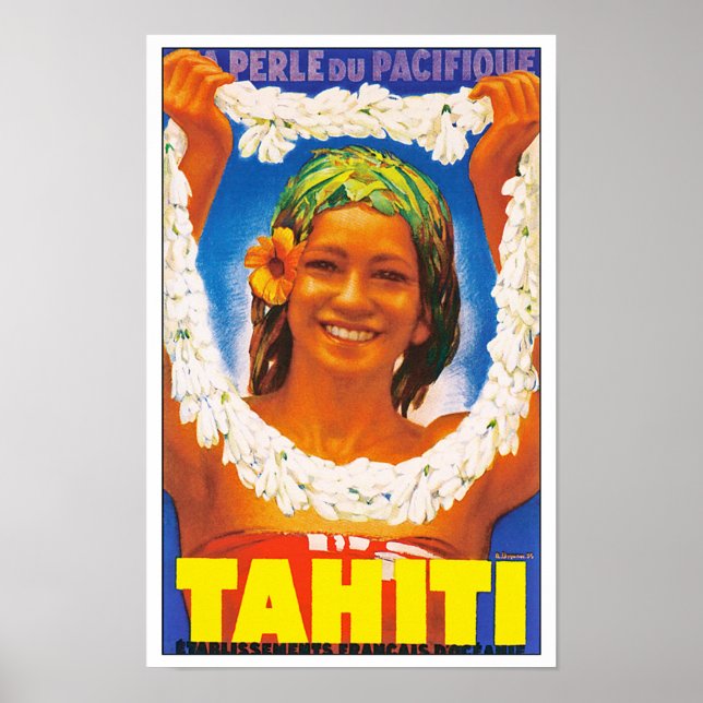 Tahiti ~ Perle du Pacifique Poster (Front)