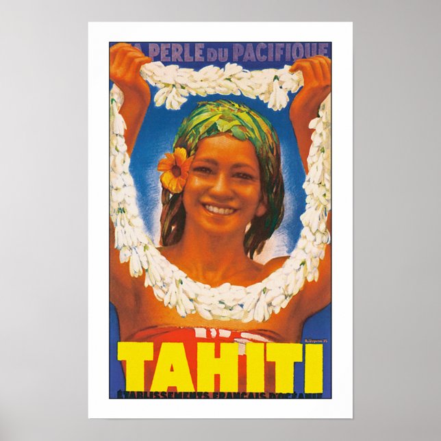 Tahiti "Perle du pacifique" Poster (Front)