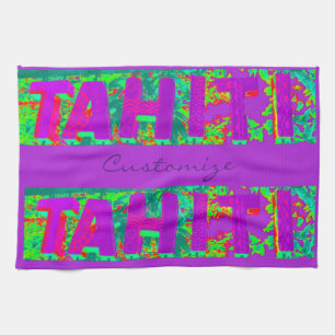 Tahiti Sign Thunder_Cove  Tea Towel
