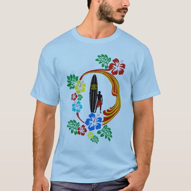 tahiti surf design T-Shirt (Front)