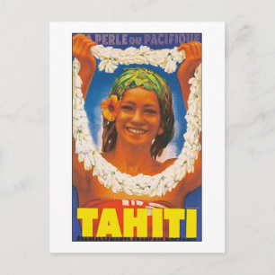 Tahiti ~ The Pearl of the Pacific Postcard