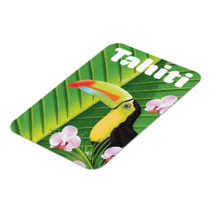 Tahiti Toucan travel print Magnet