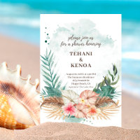 Tahiti | Tropical Beach Baby Shower Invitation