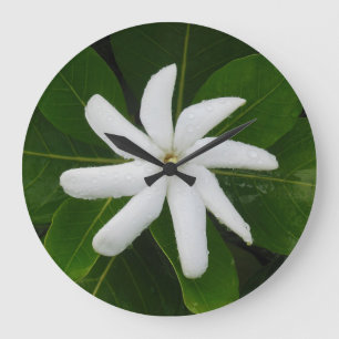 Tahitian Gardenia Large Clock
