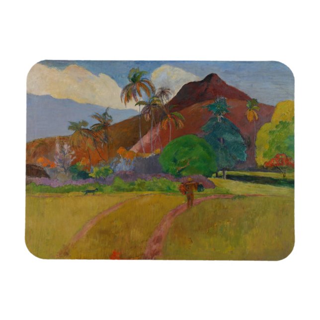 Tahitian Landscape, 1891 (oil on canvas) Magnet (Horizontal)