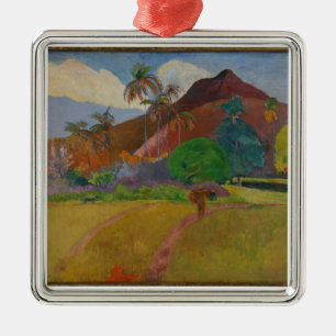 Tahitian Landscape, 1891 (oil on canvas) Metal Tree Decoration