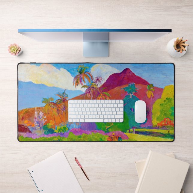 Tahitian Landscape, Gauguin Desk Mat (Office 1)