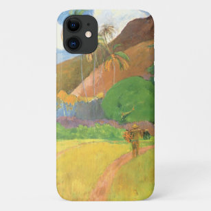 Tahitian Landscape, Mountains Tahiti, Paul Gauguin iPhone 11 Case