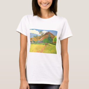 Tahitian Landscape, Mountains Tahiti, Paul Gauguin T-Shirt