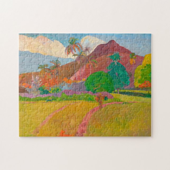 Tahitian Landscape Paul Gauguin Post-Impressionist Jigsaw Puzzle (Horizontal)
