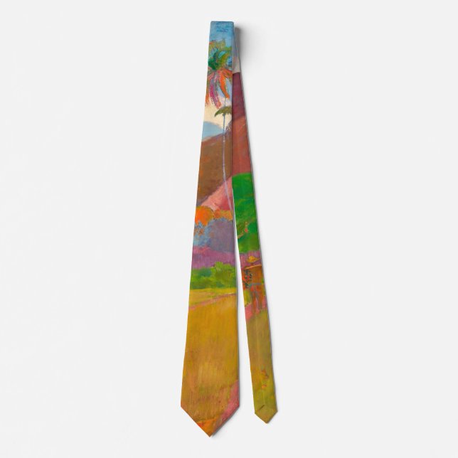 Tahitian Landscape Paul Gauguin Post-Impressionist Tie (Front)
