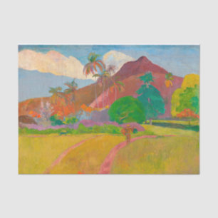 Tahitian Landscape Paul Gauguin Post-Impressionist Tissue Paper