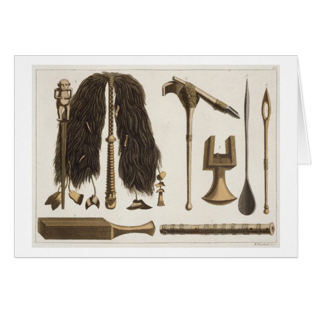Tahitian tools and Ceremonial instruments, illustr (Front Horizontal)