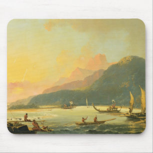 Tahitian War Galleys in Matavai Bay, Tahiti, 1766 Mouse Pad