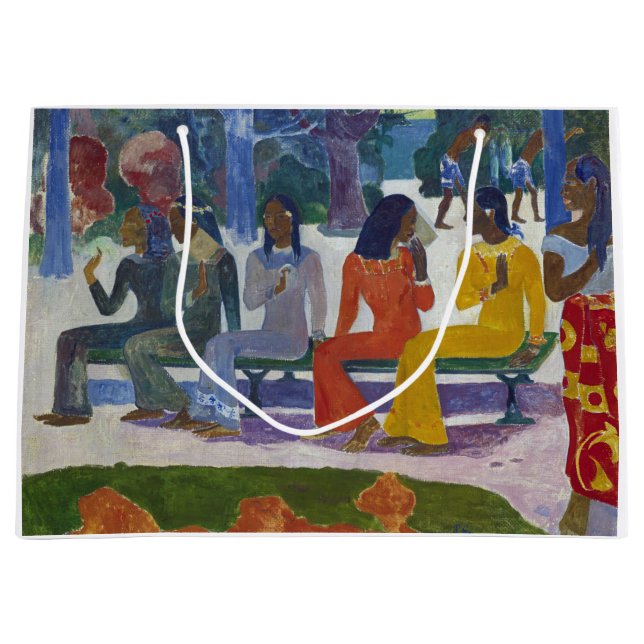 Tahitian Women, Gauguin Large Gift Bag (Front)