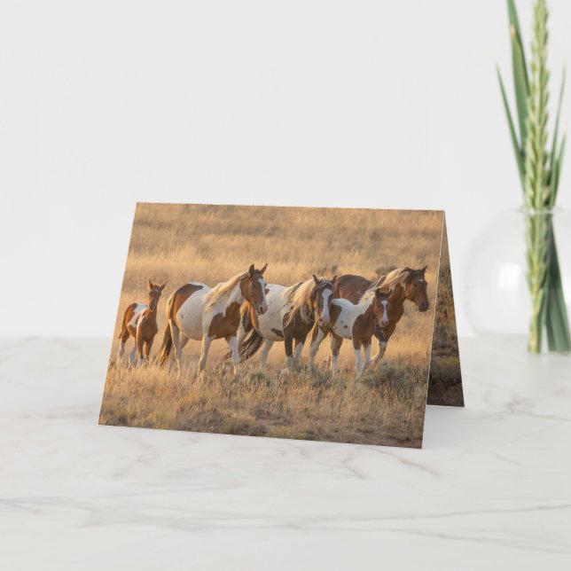 Tahlequah and His Family Greeting Card (Front)