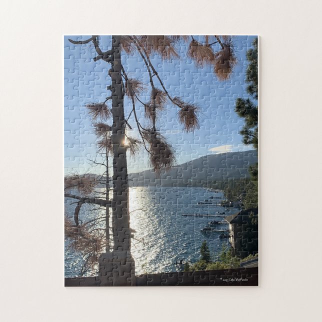 Tahoe East Shore Trail View of Incline Village Jigsaw Puzzle (Vertical)