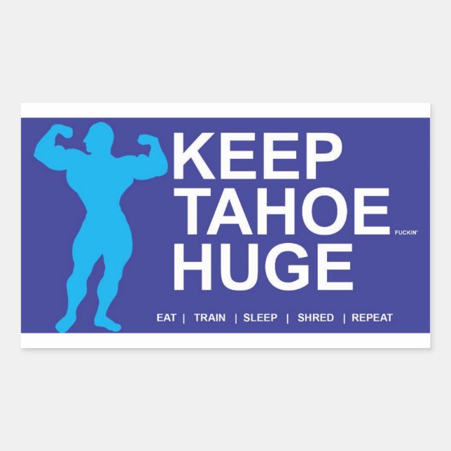 Tahoe Huge Rectangular Sticker (Front)
