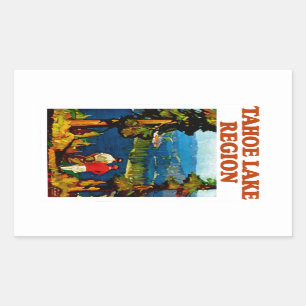 Tahoe Lake Region Rectangular Sticker