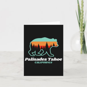 Tahoe Palisades Skiing Snowboarding California Bea Card