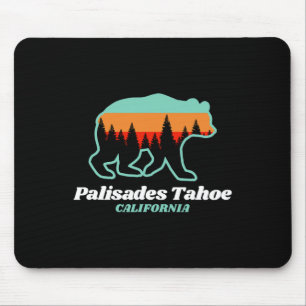 Tahoe Palisades Skiing Snowboarding California Bea Mouse Pad