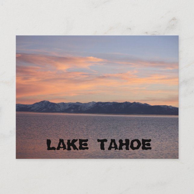 Tahoe SunSet 1 Postcard (Front)