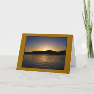 Tahoe Sunset Card