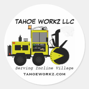 Tahoe Workz Llc Snow Removal Services Classic Round Sticker