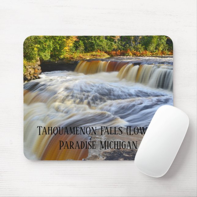 Tahquamenon Falls (Lower)  Paradise Michigan Mouse Pad (With Mouse)